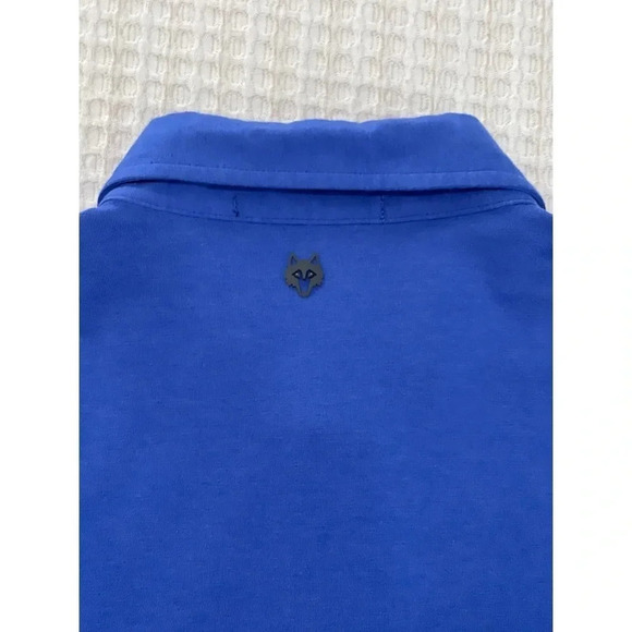 Greyson Polo Shirt Men’s Medium Blue Short Sleeve Cotton Stretch Golf Logo - Picture 8 of 11